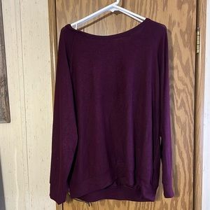 Women purple sweater